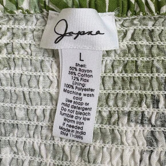 Japna Tropical Palm Tree Mini Dress Large - Picture 3 of 3